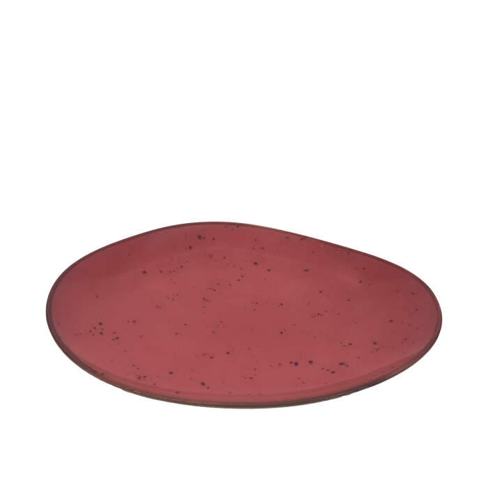 Tulu Porselen Kayık Sunum Tabak 35cm-Reactıve 36 Kırmızı TK35KYR36 - 1