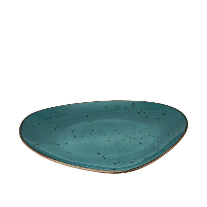 Zest Porcelain Kayık Sunum Tabak 35Cm-Paris Turkuaz - 1