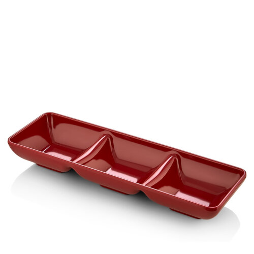 Kırmızı 3'lü Sosluk24*8cm-h:4cm - ATLAS