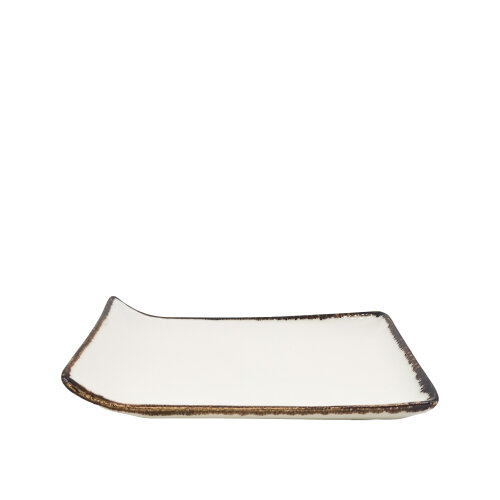 Zest Porcelain Kıvrık Kayık 21,5cm X 18 cm-Chocolate KV18KYCT47 - ZEST PORCELAIN