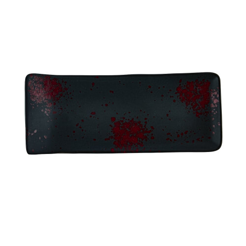 Zest Porcelain Kıvrık Kayık 21,5X12Cm -Oxy Red - ZEST PORCELAIN