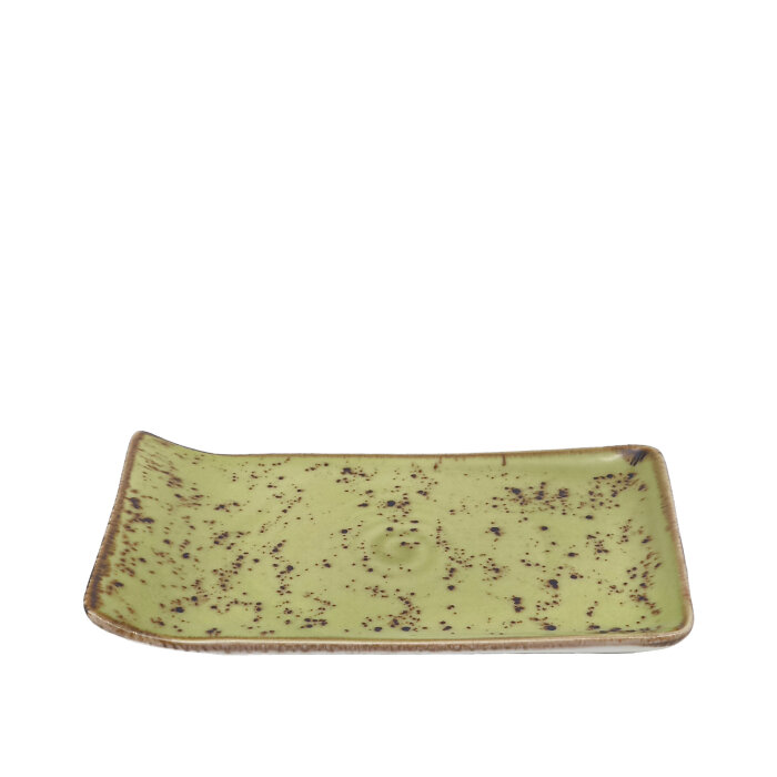 Tulu Porselen Kıvrık Kayık 21,5X18cm - Reactıve 77 Yeşil KV18KYR77 - 1