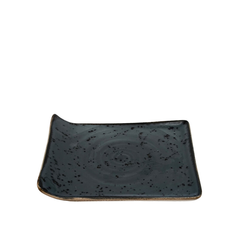 Zest Porcelain Kıvrık Kayık 21,5X18Cm -Paris K.Mavi - 1