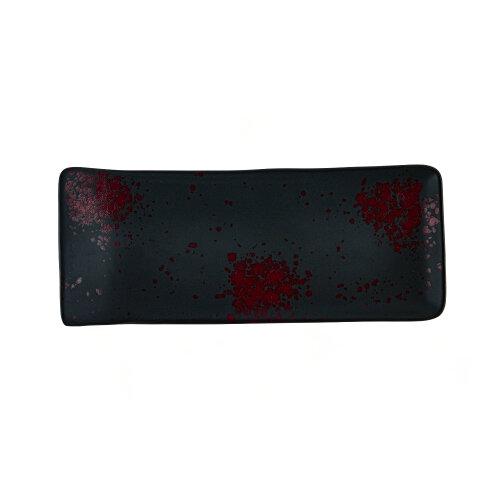 Zest Porcelain Kıvrık Kayık 21,5X9Cm -Oxy Red - ZEST PORCELAIN