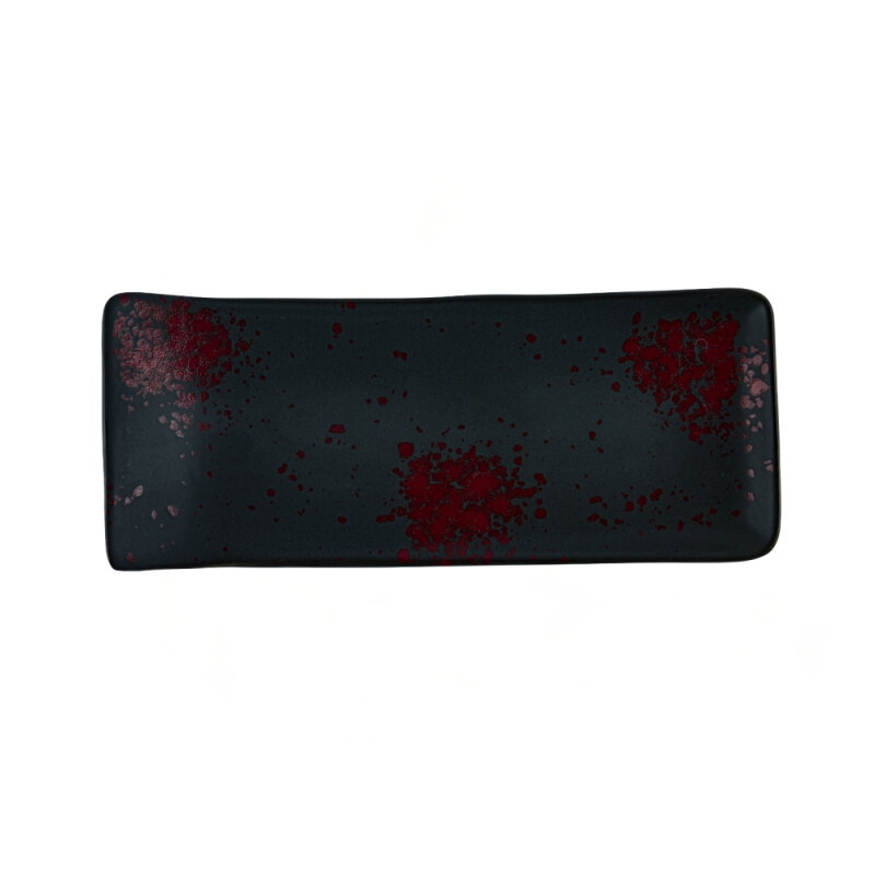 Zest Porcelain Kıvrık Kayık 21,5X9Cm -Oxy Red - 1