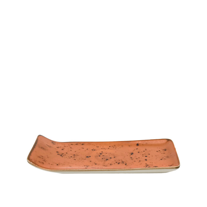 Zest Porcelain Kıvrık Kayık 21,5X9Cm -Paris Turuncu - 1