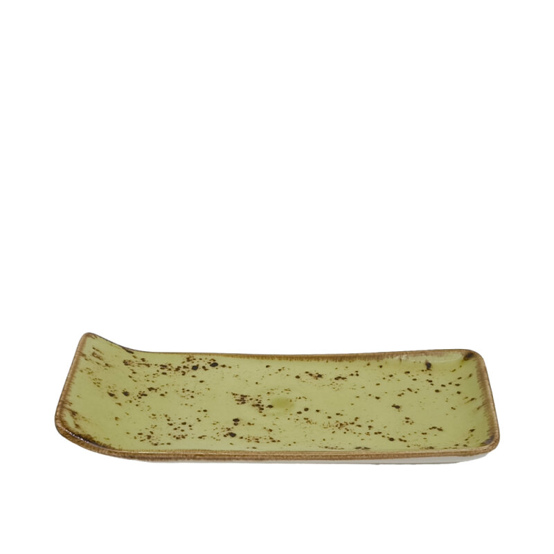 Tulu Porselen Kıvrık Kayık 21,5X9cm - Reactıve 77 Yeşil KV09KYR77 - 1