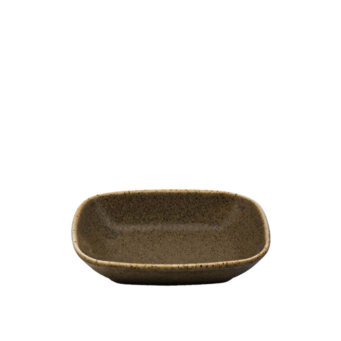 Tulu Porselen Klasik Kare Kayık 12Cm - Fh9 Kahve - 1