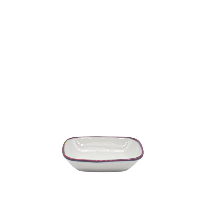 Zest Porcelain Klasik Kare Kayık 12Cm-Riva Mürdüm - 1