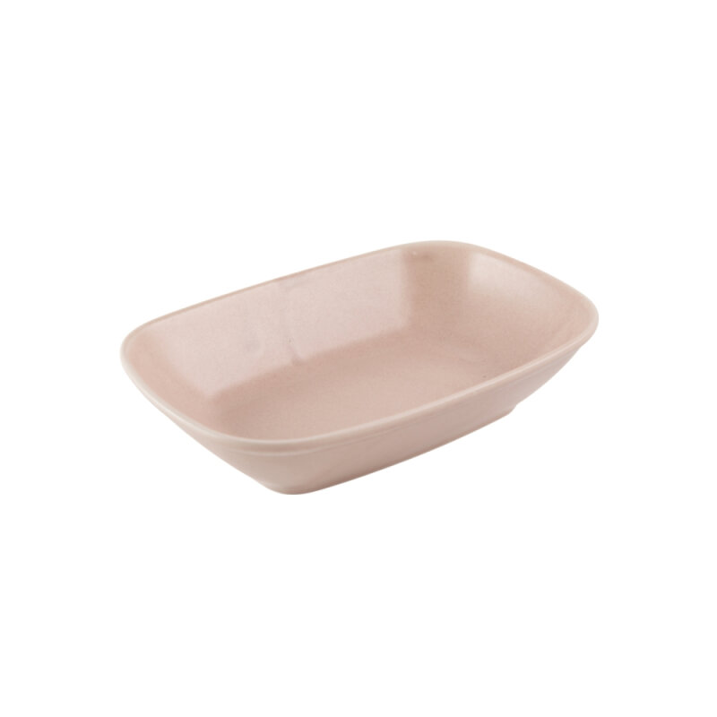 Zest Porcelain Klasik Kare Kayık 14Cm -Velour Pudra - 1