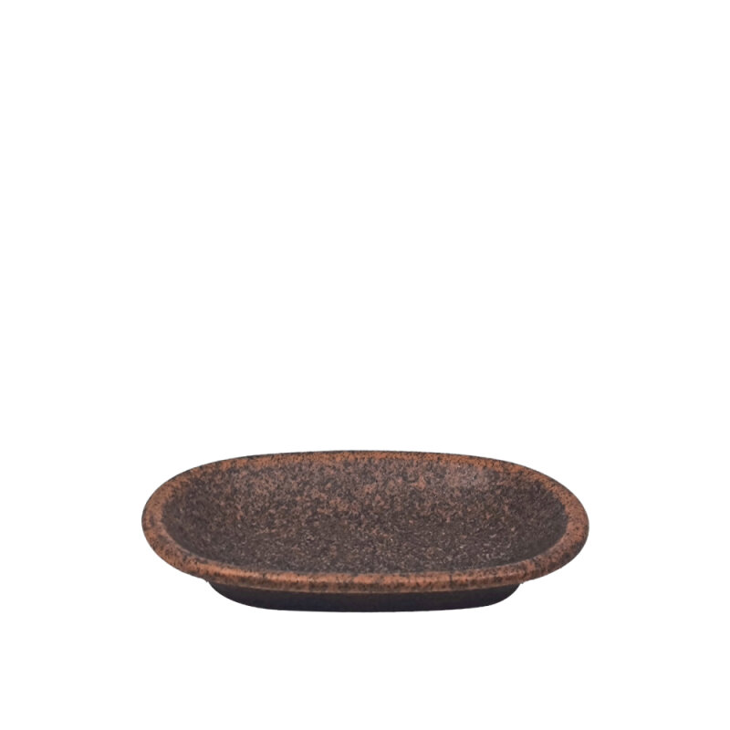 Zest Porcelain Klasik Kayık 12Cm X 8Cm -Element Red - 1