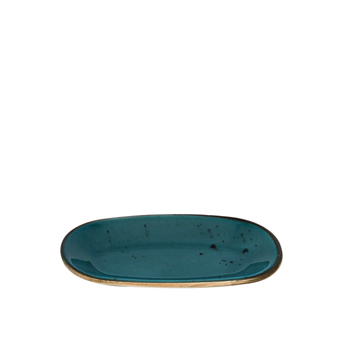 Tulu Porselen Klasik Kayık 15 cm Reactive 72 Turkuaz KL15KYR72 - 1