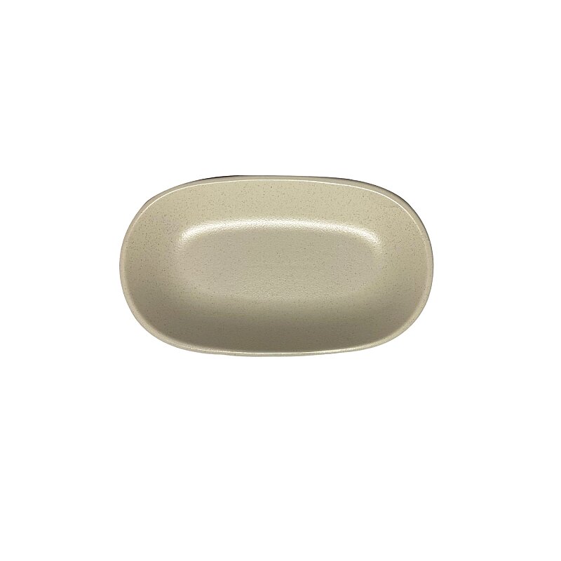 Zest Porcelain Klasik Kayık 19x11 cm - Crater Cream - 1