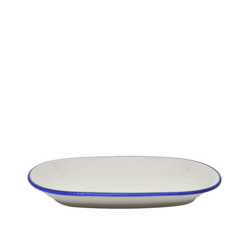 Zest Porcelain Klasik Kayık 24 Cm-Riva Mavi - ZEST PORCELAIN