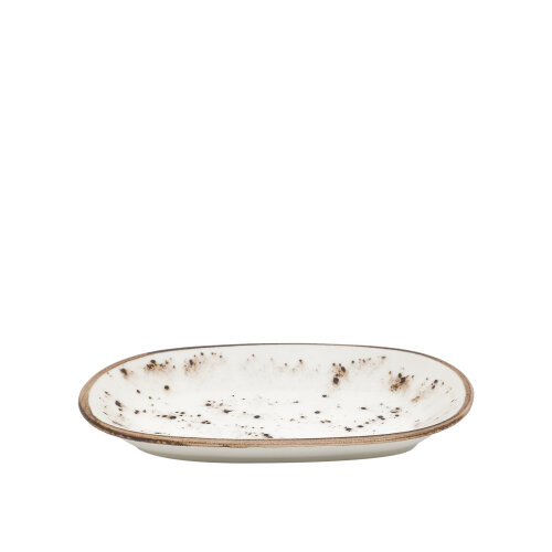 Zest Porcelain Klasik Kayık 24Cm X 14Cm -Paris Krem - ZEST PORCELAIN