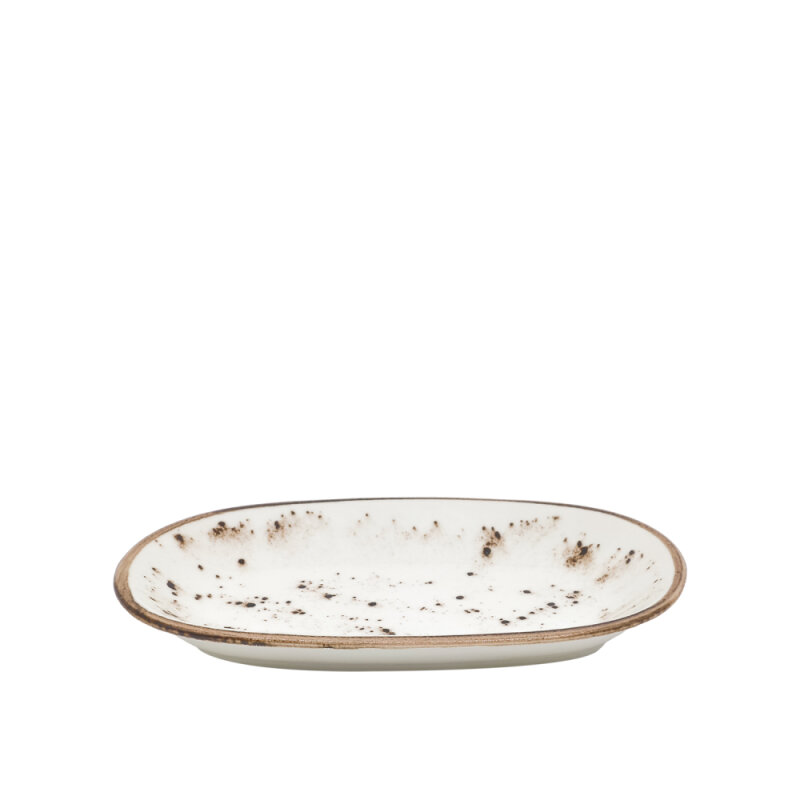 Zest Porcelain Klasik Kayık 24Cm X 14Cm -Paris Krem - 1