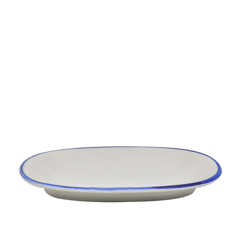 Zest Porcelain Klasik Kayık 26 Cm -Riva Mavi - 1