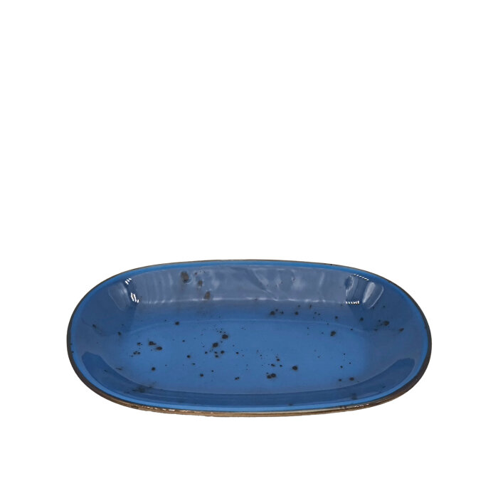 Tulu Porselen Klasik Kayık 26cmx14,5cm - Reactıve 93 Mavi - 1