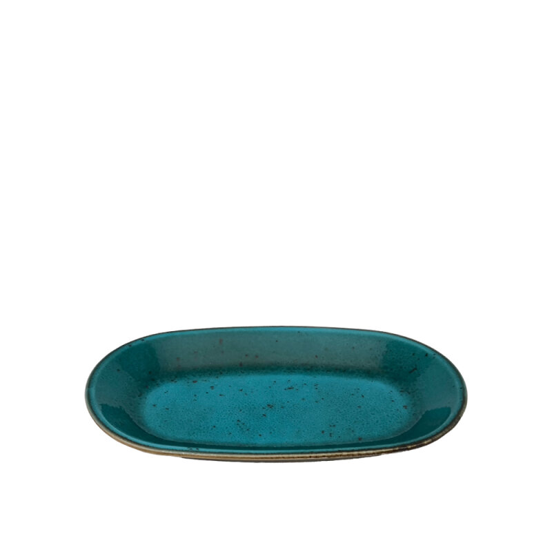 Zest Porcelain Klasik Kayık 29Cm X 17Cm -Paris Turkuaz - 1