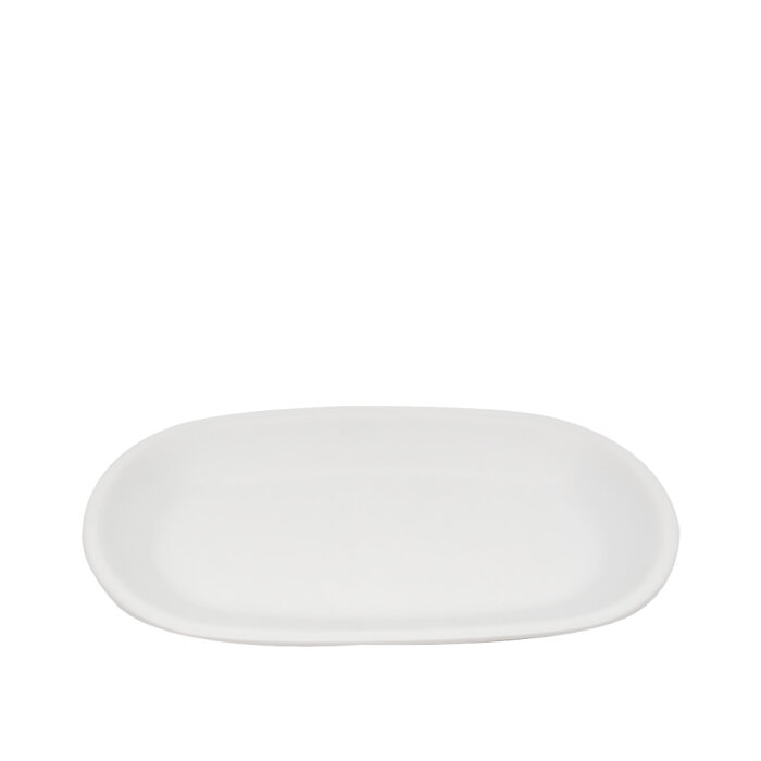 Tulu Porselen Klasik Kayık 29cm X 17cm Saten Beyaz KL29KYST01 - 1