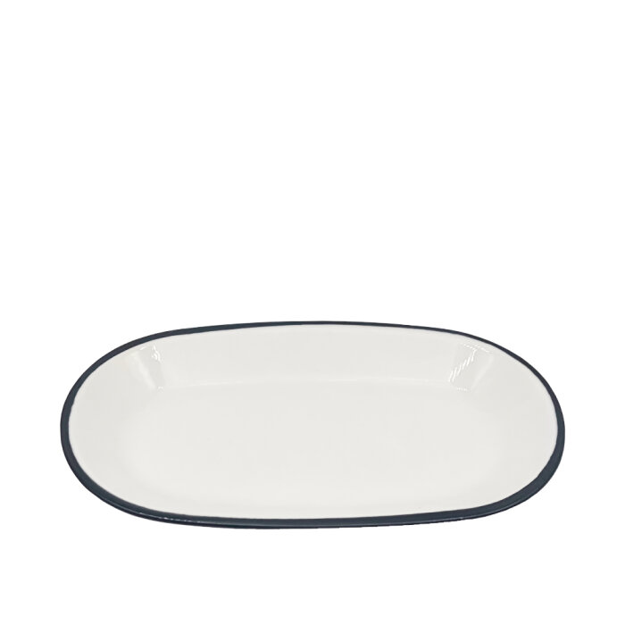 Tulu Porselen Klasik Kayık 29X17cm File 64 Siyah KL29KYF64 - 1