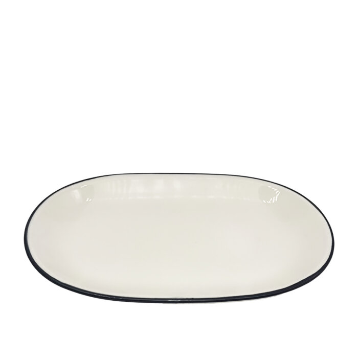 Tulu Porselen Klasik Kayık 32 cm File 64 Siyah KL32KYF64 - 1