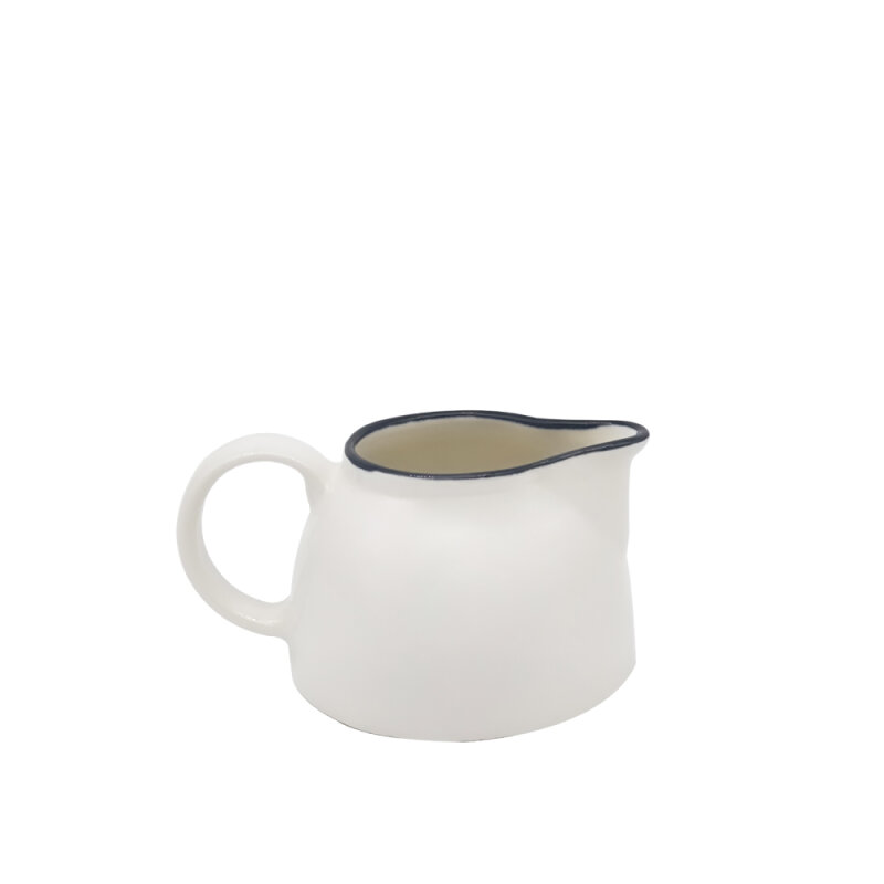 Zest Porcelain Kulplu Sütlük 285Cc 13Cm -Riva Siyah - 1