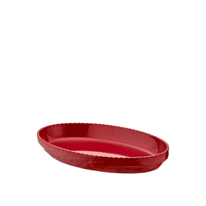 Külsan Gastro Boutique 40X25 cm Oval Kase Kırmızı 21040.R - 1