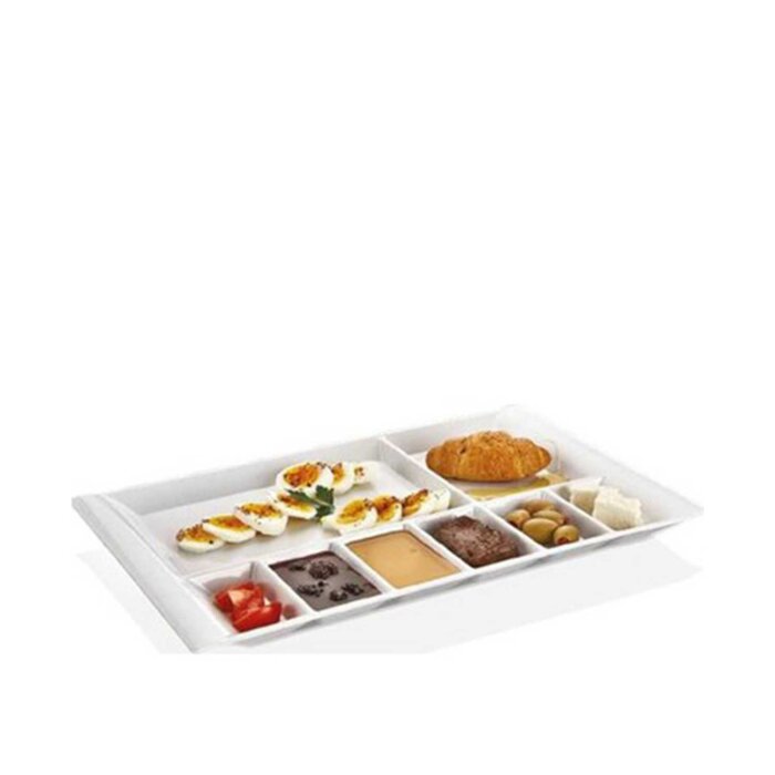 Külsan Thermoset 8 Bölmeli Kahvaltılık 41X26 cm 109.PW - 1