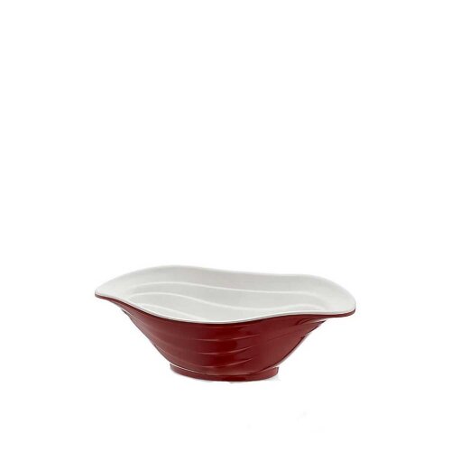 Külsan Gastro Boutique Düet Kase 23X16 cm Kırmızı-Beyaz18023.CWR - KÜLSAN