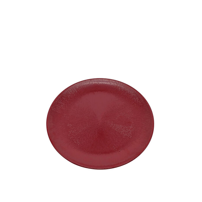 Külsan Gastro Boutique 40 cm Yuvarlak Servis Tabak Bordo 10940.R - 1