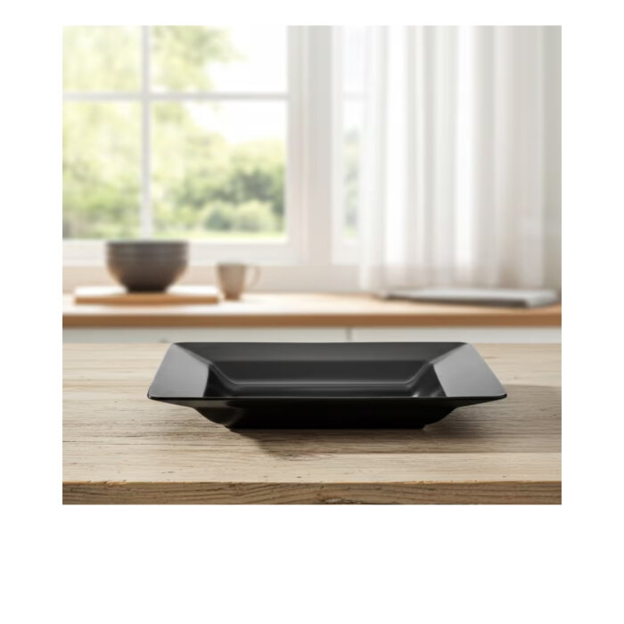 Külsan Kare Derin Servis Tabak Siyah 46 cm 10546.R - 1