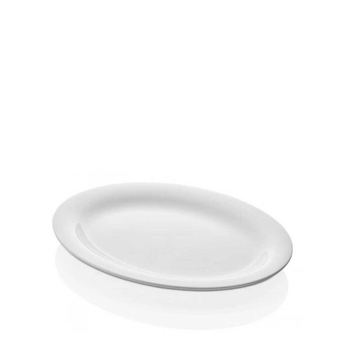 Külsan Thermoset Soft 29 X 23 cm Oval Tabak Beyaz 2429.PW - 1