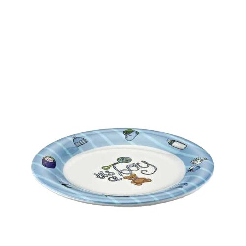 Külsan Soft Bebek Desenli 21 Cm Çukur Tabak Mavi - KÜLSAN