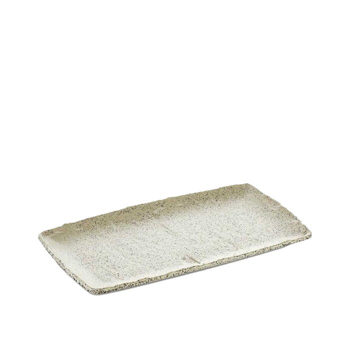 Külsan Beyaz Granite Sunum Tepsi 17,6 x 32,5 cm - 1