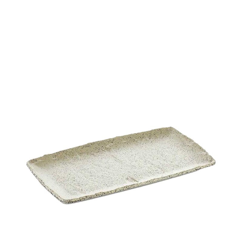 Külsan Beyaz Granite Sunum Tepsi 17,6 x 32,5 cm - 1