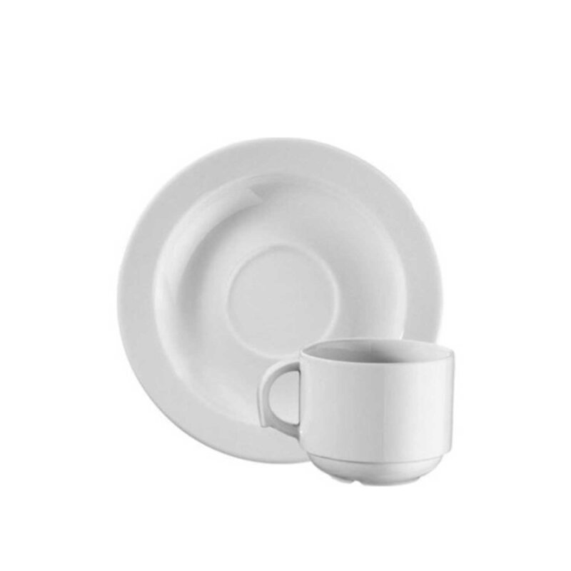 Kütahya Porselen Antalya Otel Çay Fincanı Tabaklı 160 cc - 1