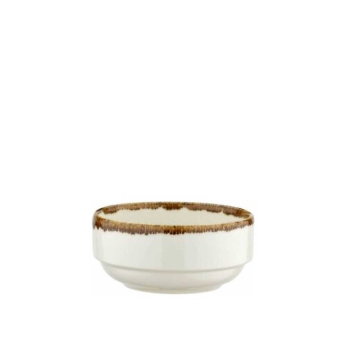 Kütahya Porselen Atlantis Enternasyonel Joker Kase Benekli Krem File 120 mm    - KÜTAHYA PORSELEN