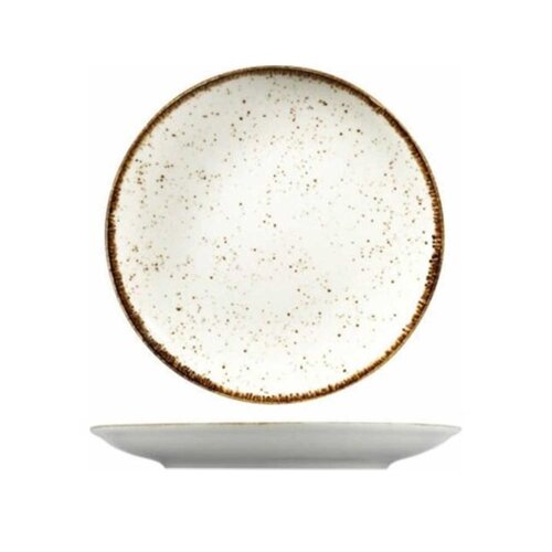 Kütahya Porselen Atlantis Enternasyonel Konsume Tabak Bej Benekli File 17 cm - KÜTAHYA PORSELEN