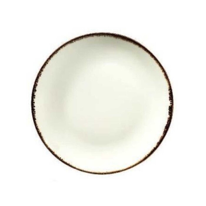 Kütahya Porselen Atlantis Enternasyonel Düz Tabak Krem File 19 cm - 1
