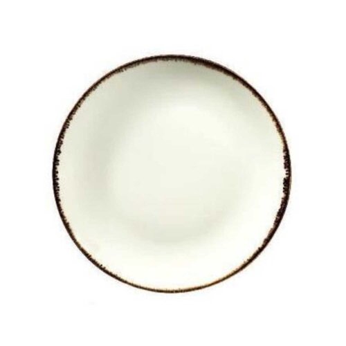 Kütahya Porselen Atlantis Enternasyonel Düz Tabak Krem File 19 cm - KÜTAHYA PORSELEN