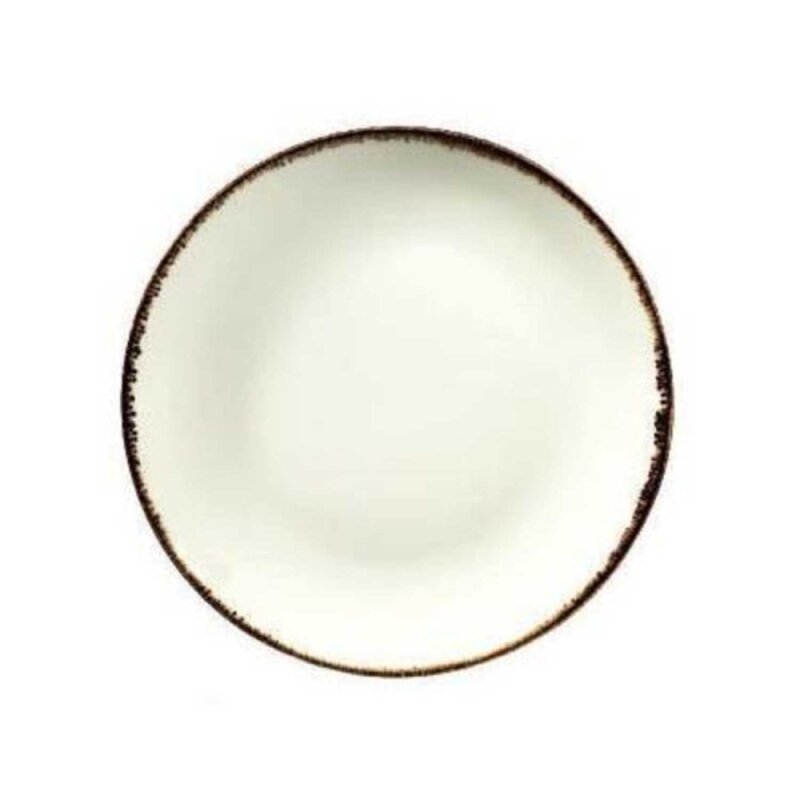Kütahya Porselen Atlantis Enternasyonel Düz Tabak Krem File 19 cm - 1