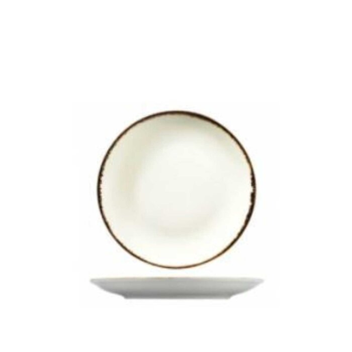 Kütahya Porselen Atlantis Enternasyonel Düz Tabak Krem File 21 cm - 1