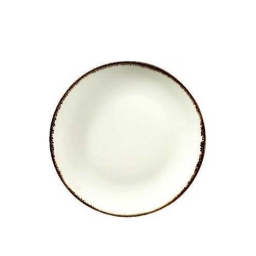 Kütahya Porselen Atlantis Prizma Düz Tabak Krem File 27 cm - KÜTAHYA PORSELEN