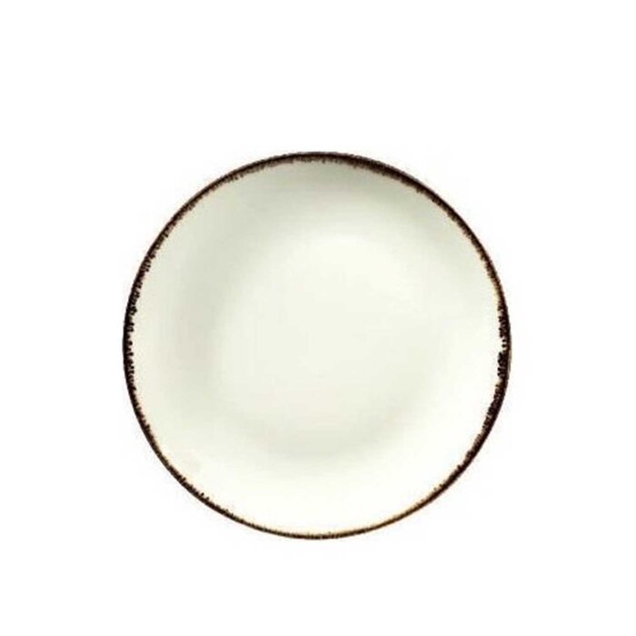 Kütahya Porselen Atlantis Prizma Düz Tabak Krem File 27 cm - 1