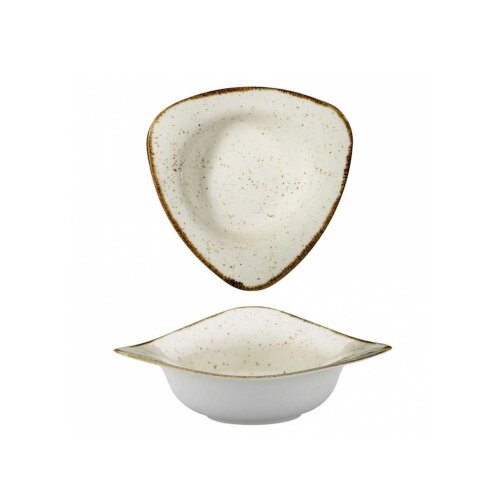 Kütahya Porselen Atlantis Suf Kase Krem Benekli File 200 mm - KÜTAHYA PORSELEN