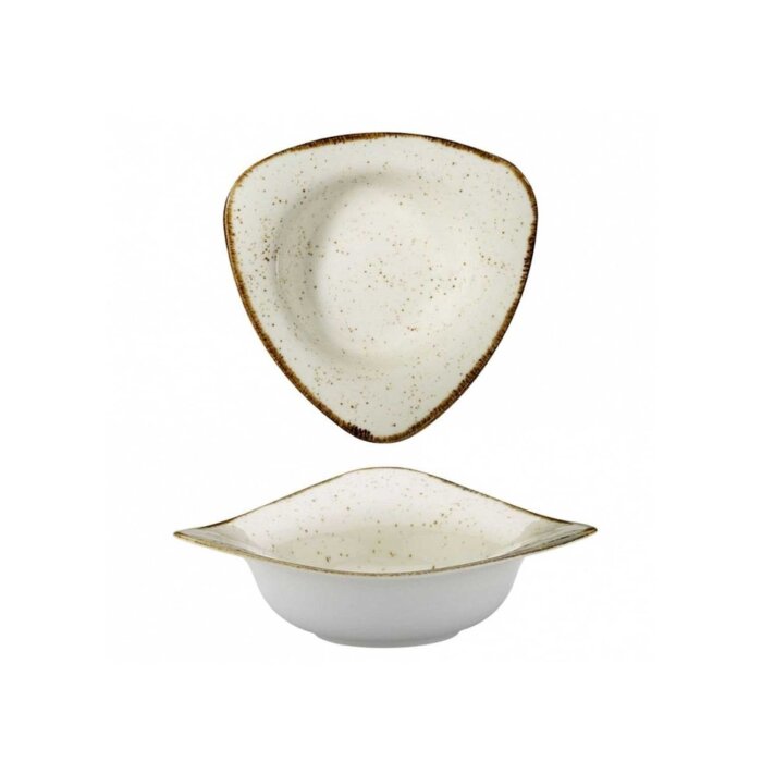 Kütahya Porselen Atlantis Suf Kase Krem Benekli File 200 mm - 1