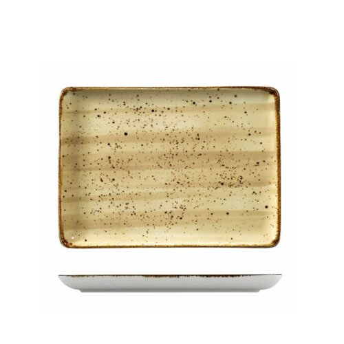 Kütahya Porselen Atlantis Düz Tabak Krem File 350*26 cm - KÜTAHYA PORSELEN