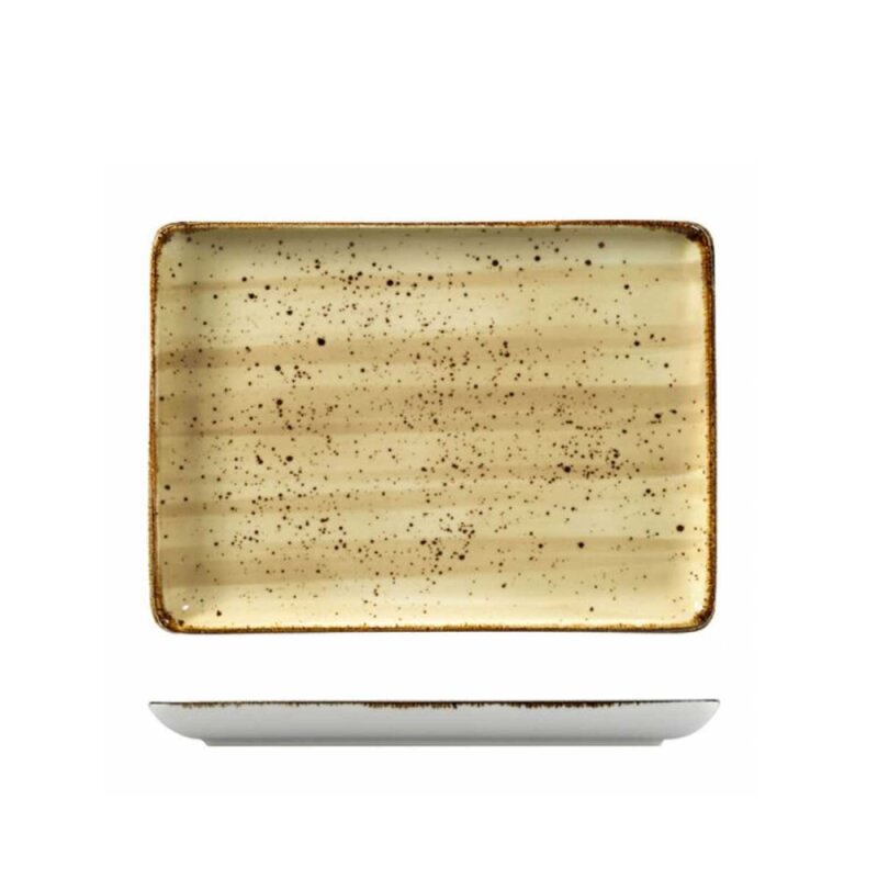 Kütahya Porselen Atlantis Düz Tabak Krem File 350*26 cm - 1