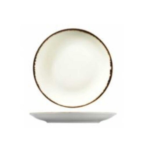 Kütahya Porselen Atlantis Düz Tabak Krem File 27 cm - KÜTAHYA PORSELEN